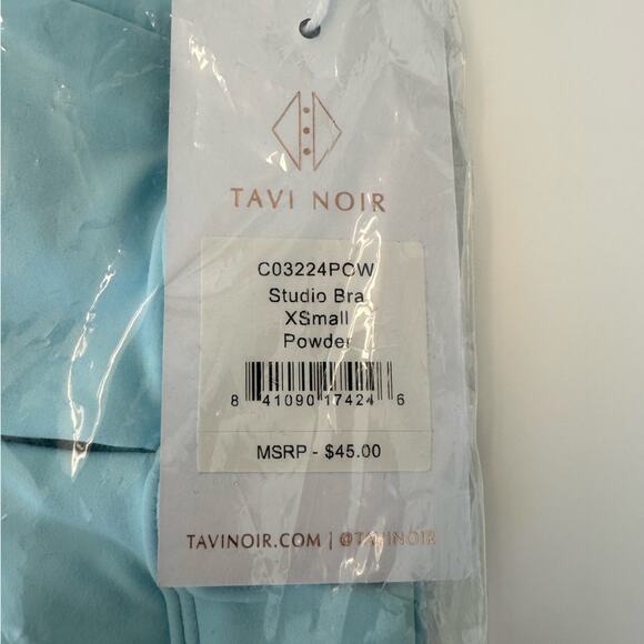 NWT TAVI Noir Studio Sports Bra Size XS In Powder Blue - Picture 9 of 11